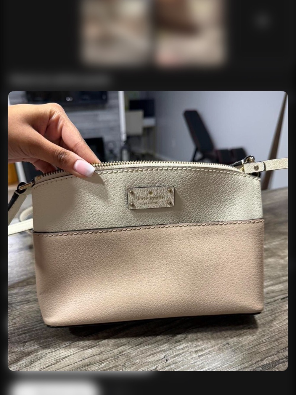 Kate Spade Two-Tone Cream & Nude Crossbody Bag BRAND NEW !!!!